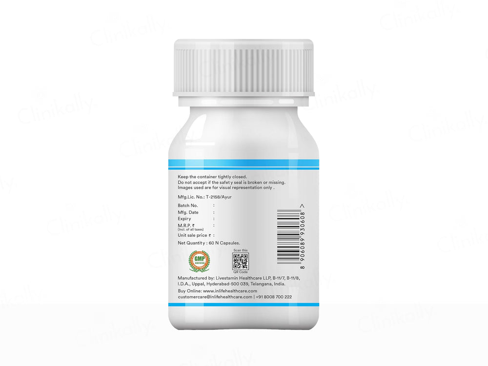 Inlife Cow Colostrum Piyush Ghan 500mg Vegetarian Capsule