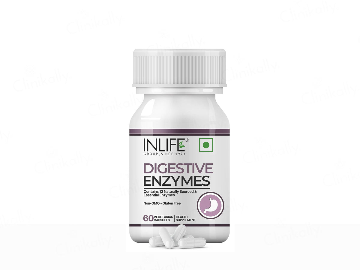 Inlife Digestive Enzymes Health Supplement Vegetarian Capsule