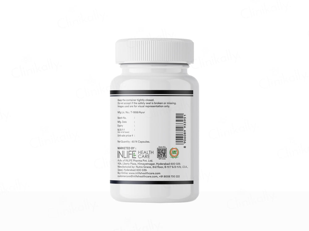 Inlife Extra Virgin Cold Pressed Black Seed + Oregano Oil Liquid Filled Veg Capsule