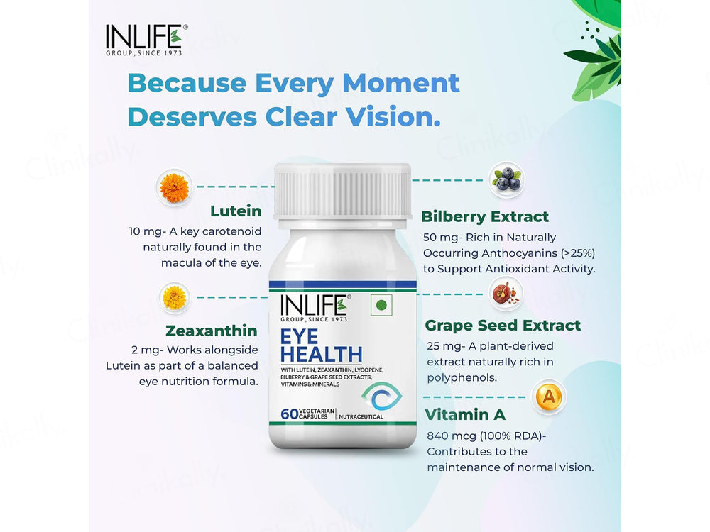 Inlife Eye Health Nutraceutical Vegetarian Capsule