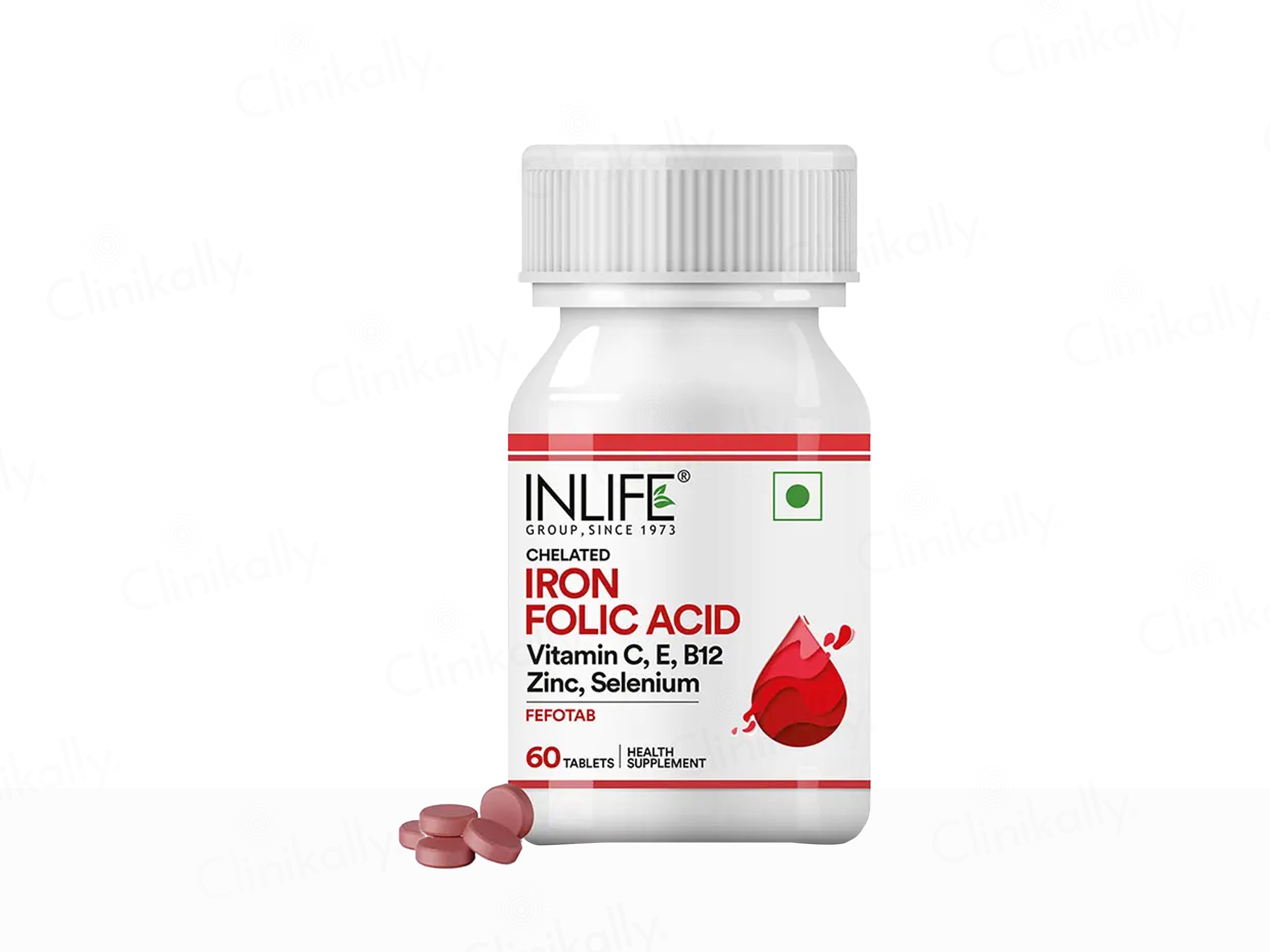 Inlife Fefotab Iron & Folic Acid Tablet