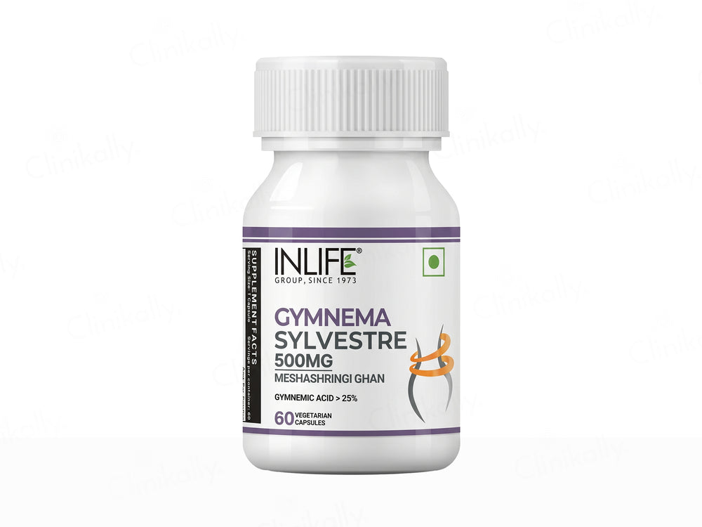Inlife Gymnema Sylvestre Meshashringi Ghan 500mg Veg Capsule