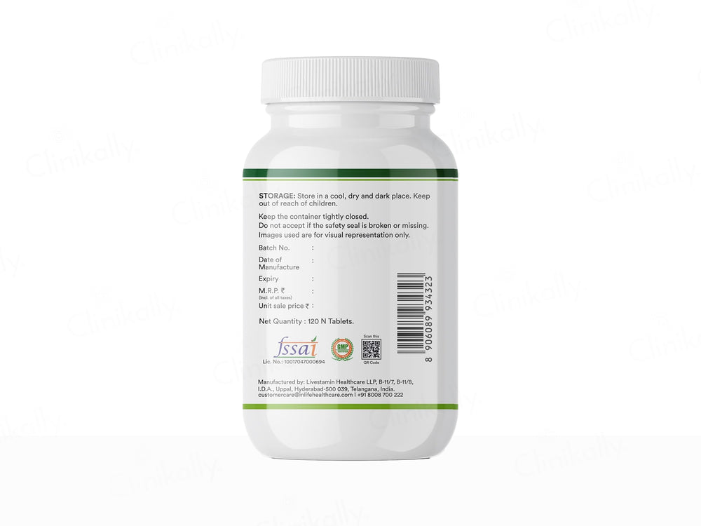 Inlife High Absorption Chelated Magnesium Glycinate 2000mg With Zinc Supplement Tablet