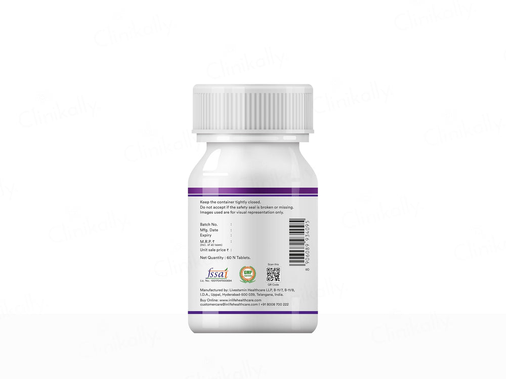 Inlife High Absorption Magnesium Glycinate Forte 2000mg Supplement Tablet