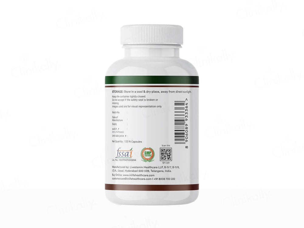 Inlife High Absorption Plant Based Vitamin B12 Nutraceutical Vegetarian Capsule