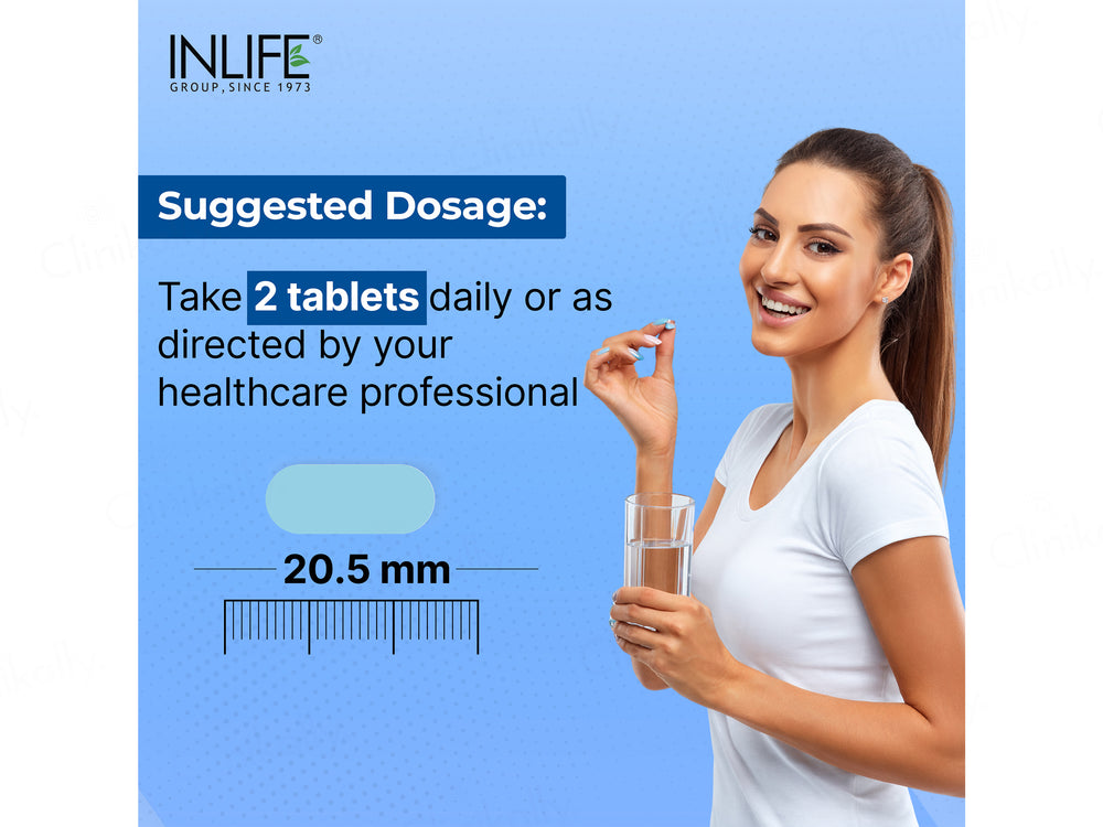 Inlife High Strength Magnesium Complex 5x 2000mg Health Supplement Veg Tablet