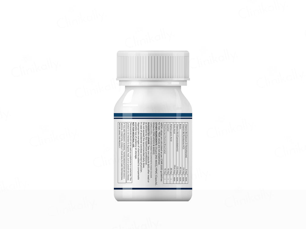 Inlife High Strength B-Complex Nutraceutical Veg Capsule