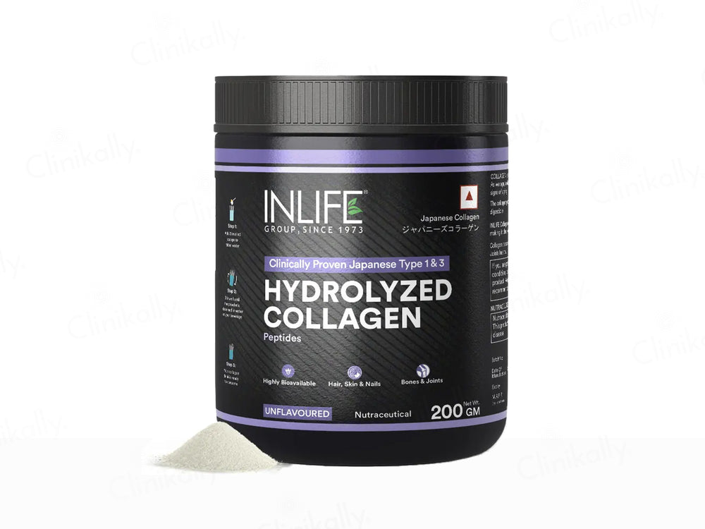 Inlife Japanese Hydrolyzed Type 1 & 3 Collagen Peptides Nutraceutical Powder