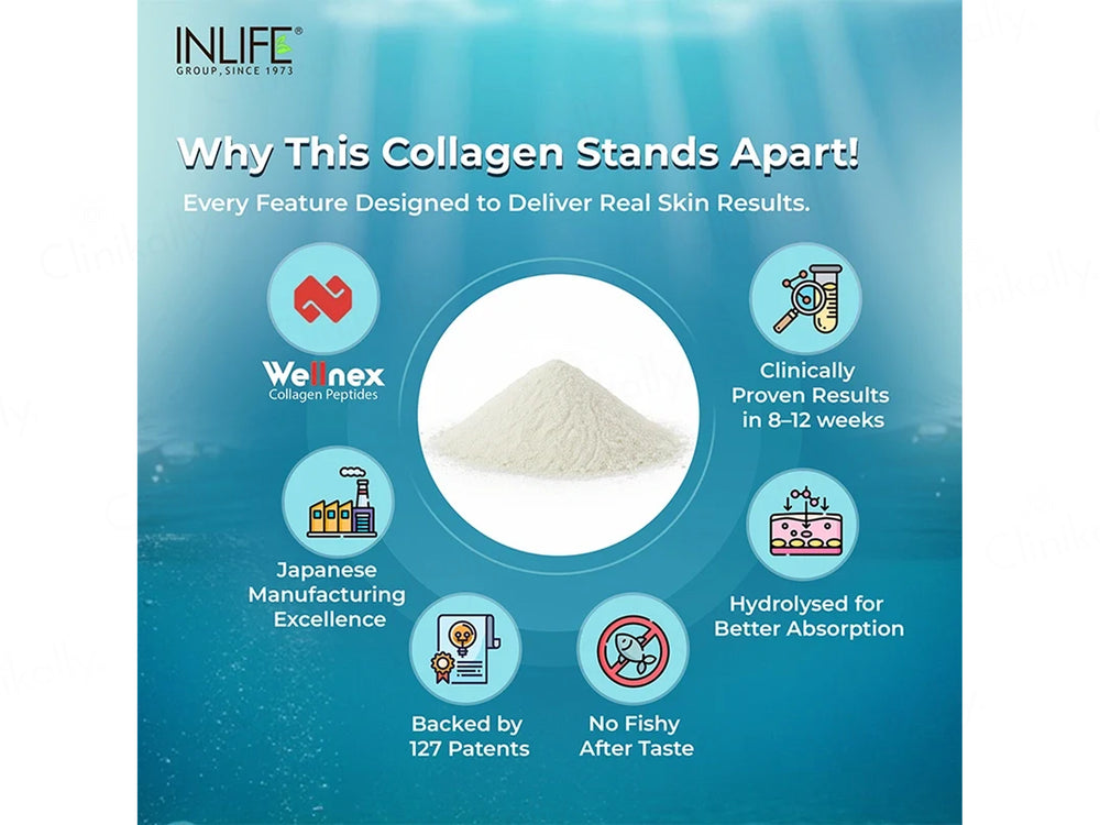 Inlife Japanese Hydrolyzed Fish Type 1 Collagen Peptides Nutraceutical Powder
