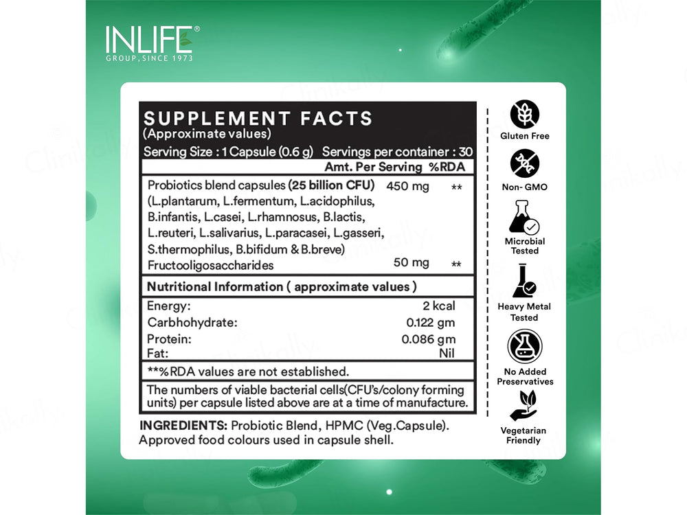 Inlife Lacoba Forte Pre & Probiotic Vegetarian Capsule