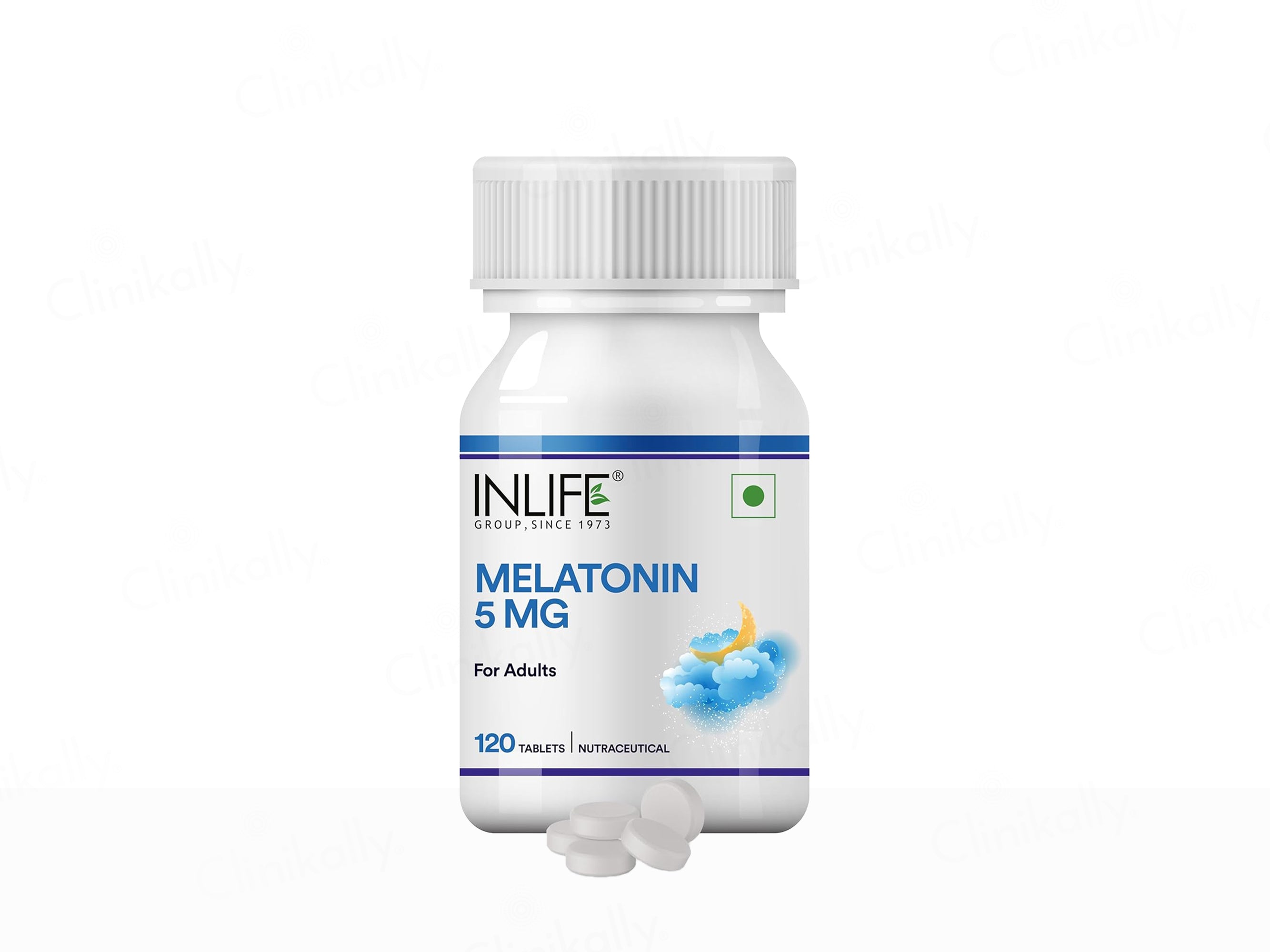 Inlife Melatonin 5mg Nutraceutical Veg Tablet For Adults