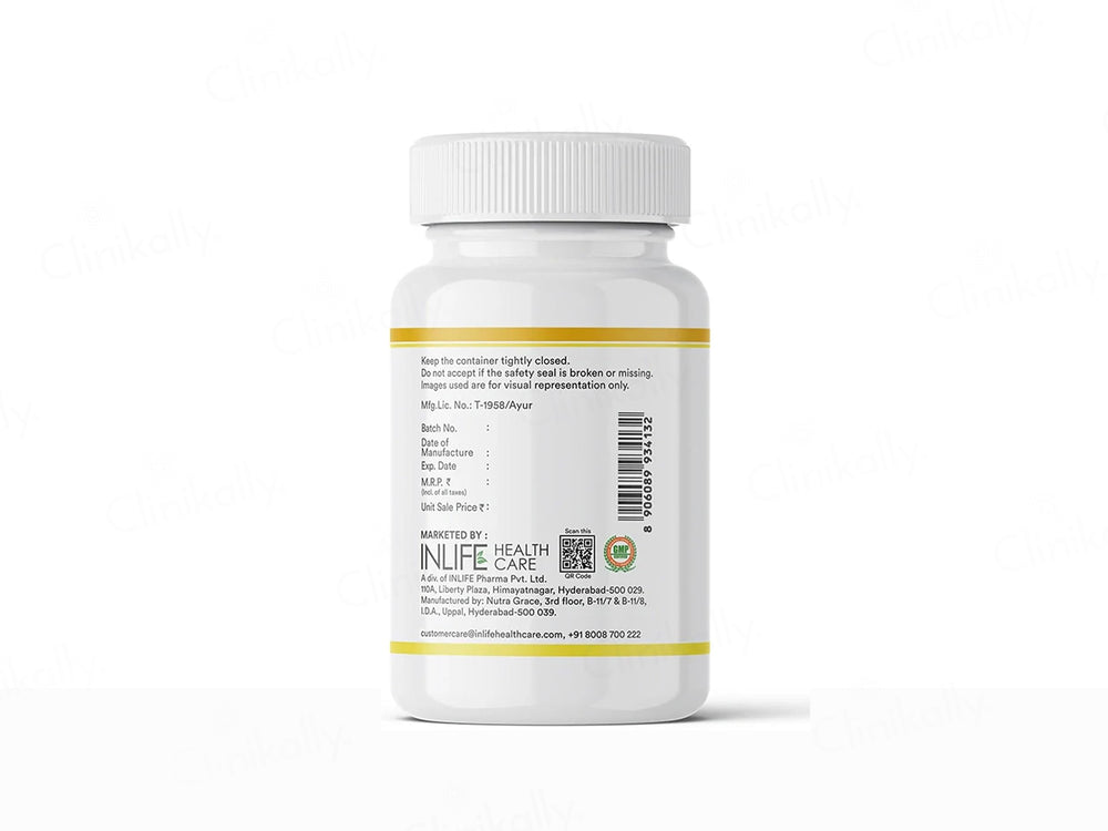 Inlife Natural Lemon Oil + Coriander Oil Liquid Filled Veg Capsule