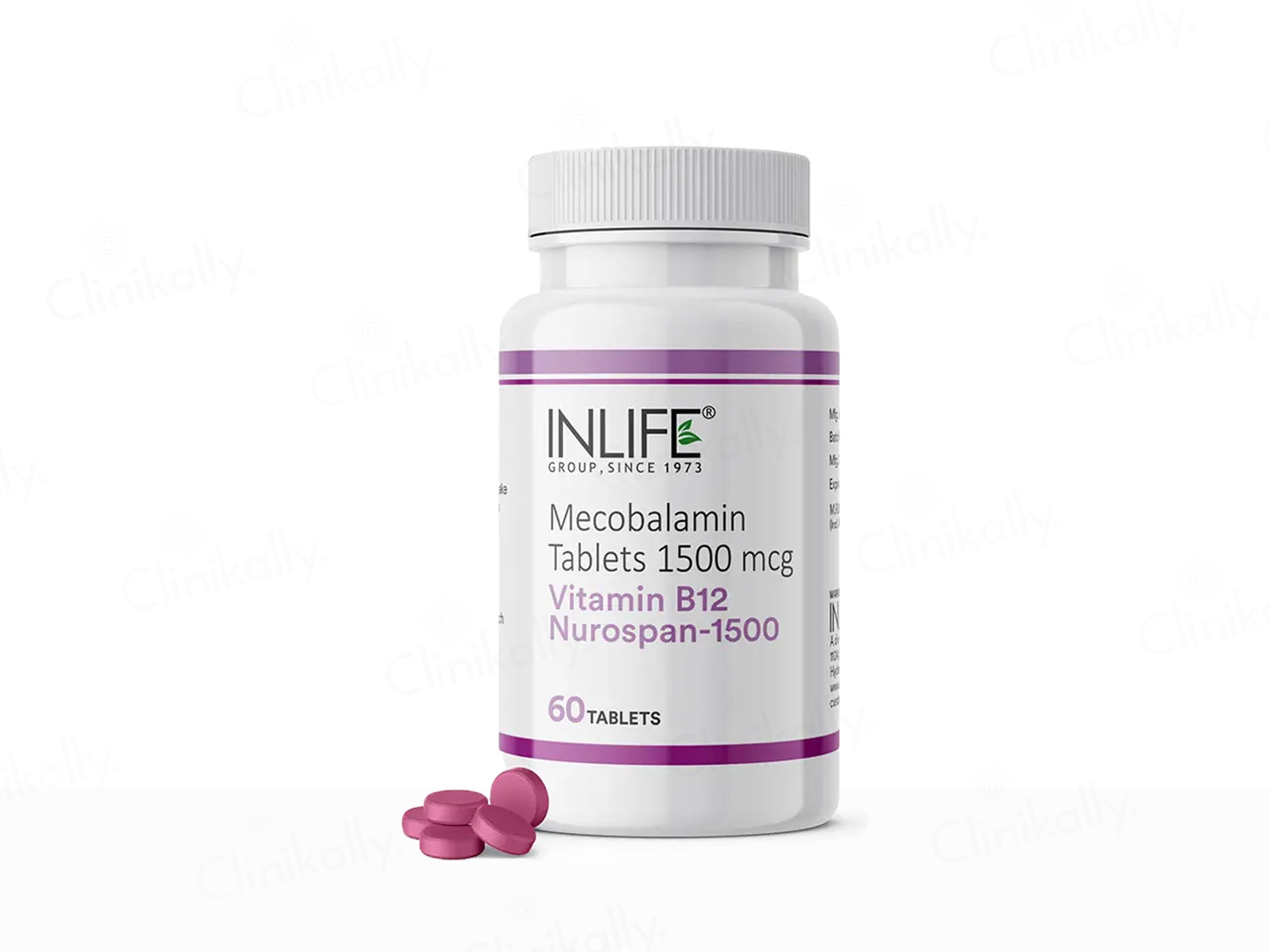 Inlife Nurospan-1500 Vitamin B12 (Methylcobalamin 1500mcg) Tablet