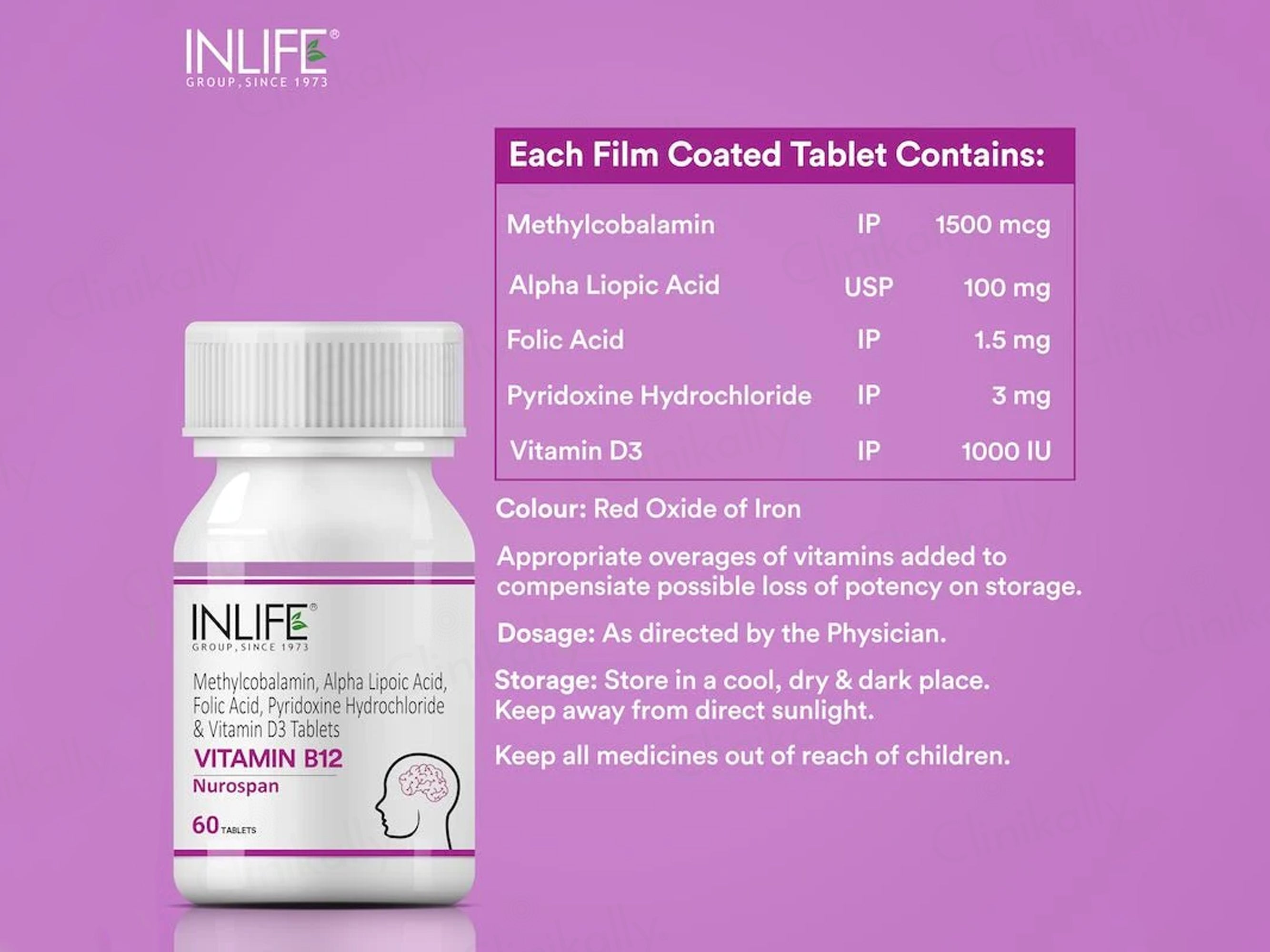 Inlife Nurospan Vitamin B12 Tablet