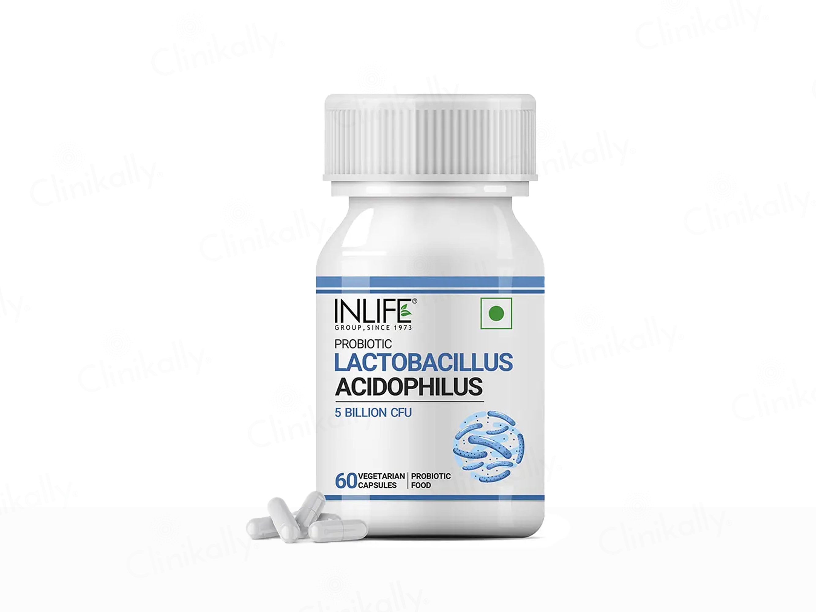 Inlife Probiotics Lacobacillus Acidophilus 5 Billion CFU Vegetarian Capsule