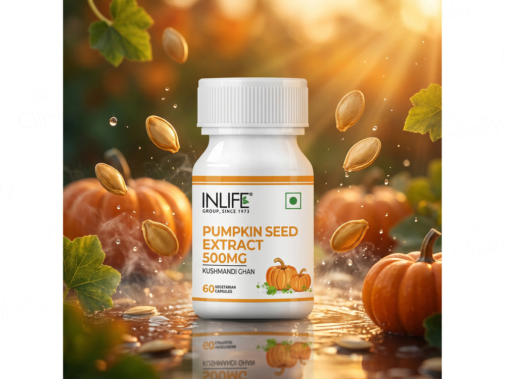 Inlife Pumpkin Seed Extract 500mg Vegetarian Capsule