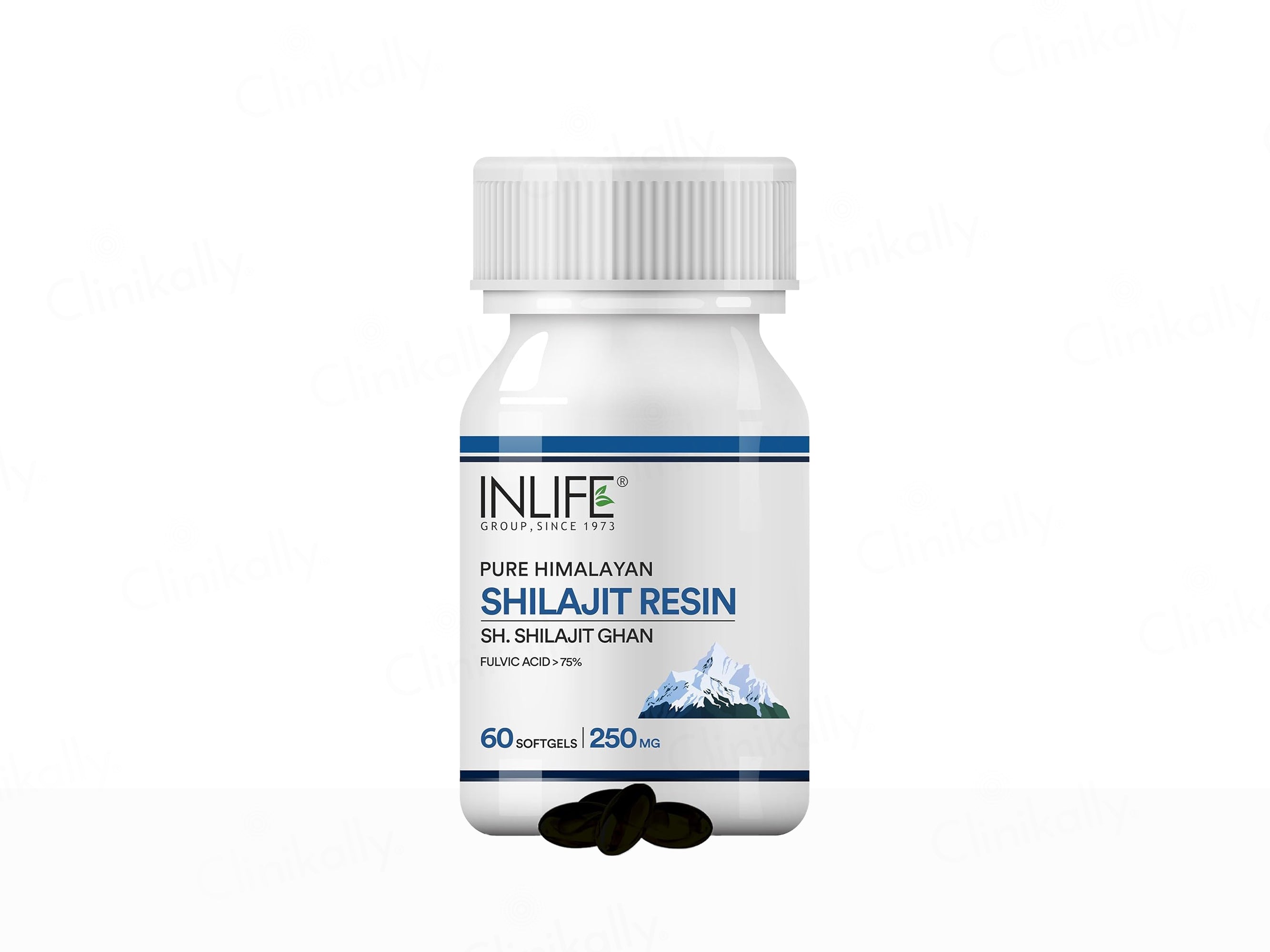 Inlife Pure Himalayan Shilajit 250mg Resin Softgel