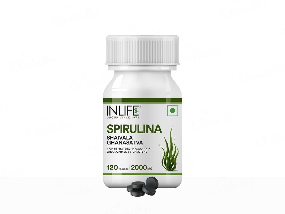 Inlife Spirulina Shaivala Ghanasatva 2000mg Supplement Tablet