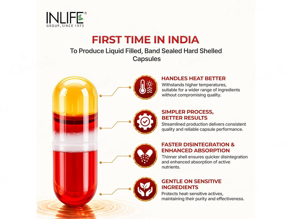 Inlife Superba Pure Antarctic Krill Oil 1000mg Nutraceutical Capsule