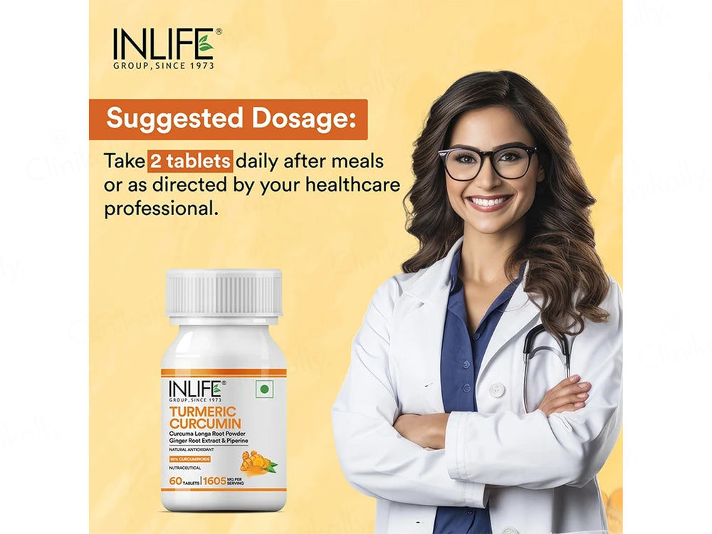 Inlife Turmeric Curcumin 1605mg Nutraceutical Tablet
