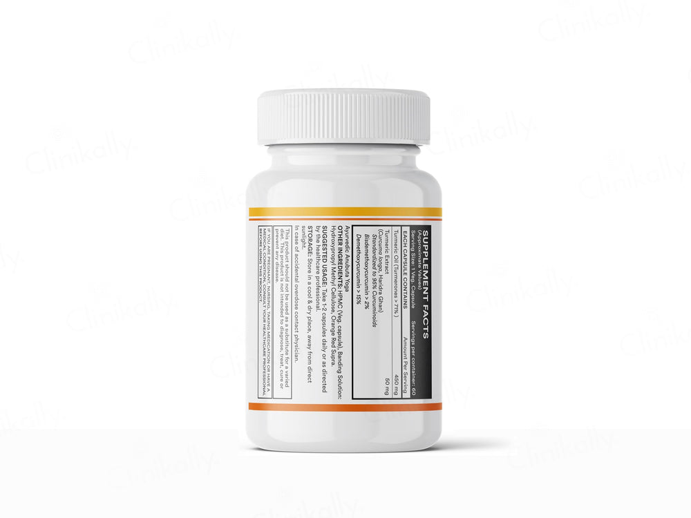 Inlife Turmeric Oil + Curcumin Liquid Filled Veg Capsule