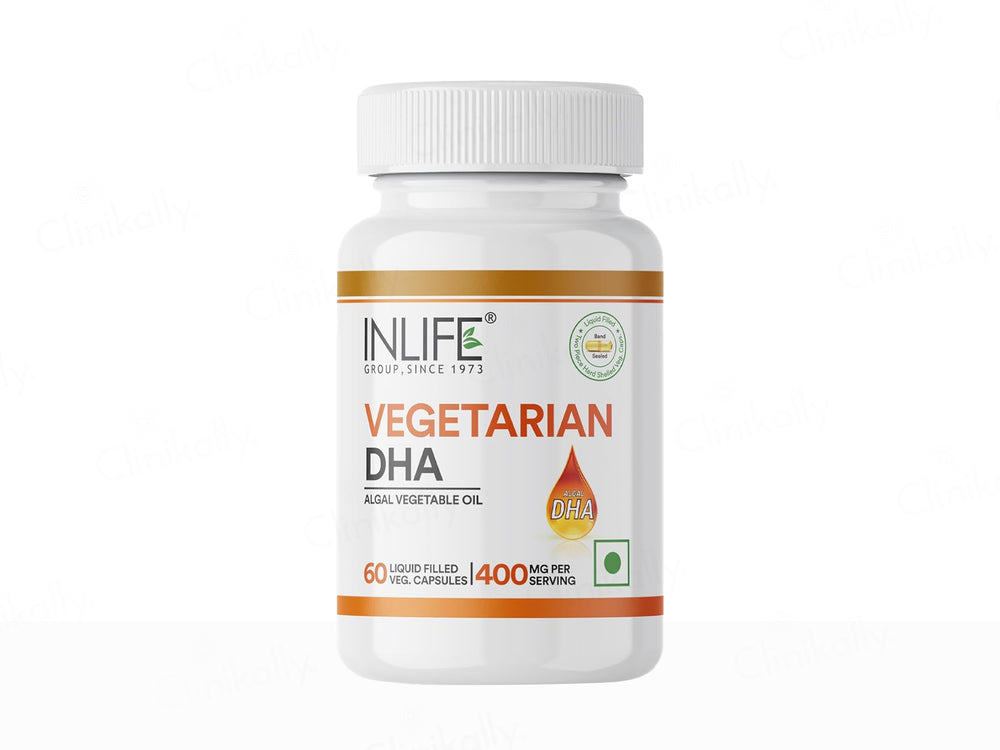 Inlife Vegetarian DHA Algal Oil Liquid FIlled Veg Capsule