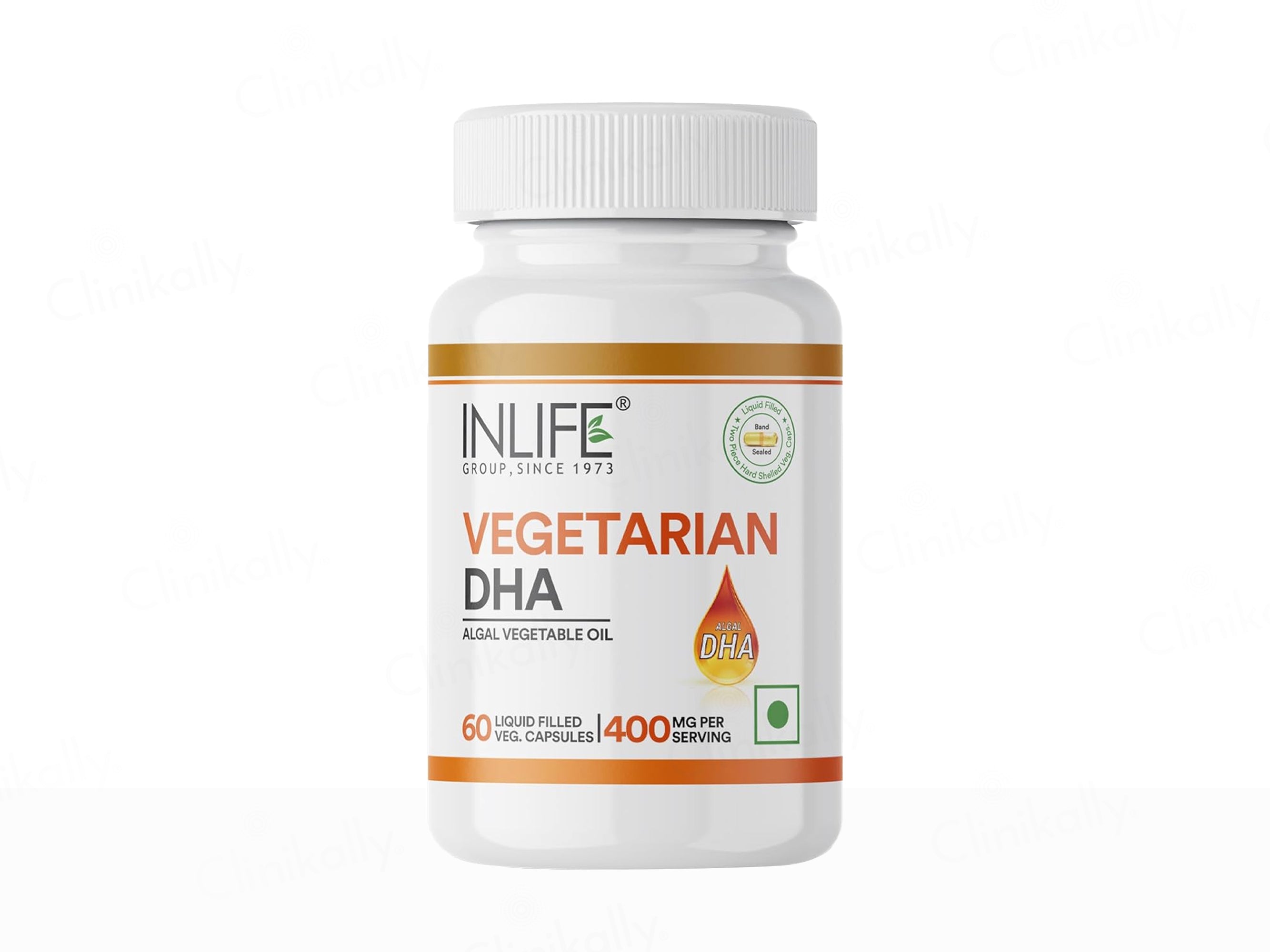 Inlife Vegetarian DHA Algal Oil Liquid FIlled Veg Capsule