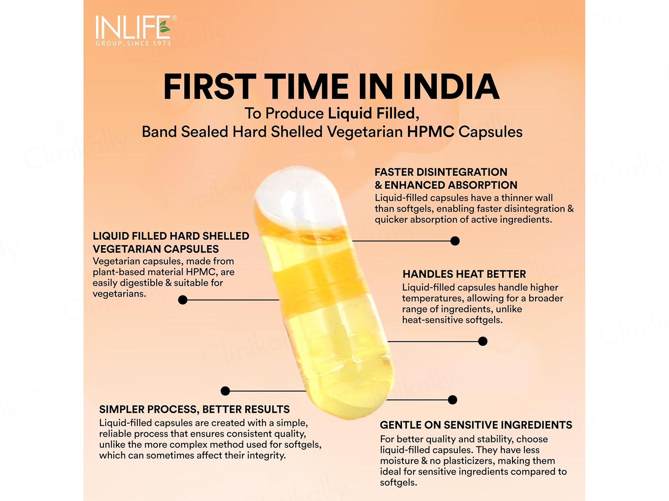 Inlife Vegetarian DHA Algal Oil Liquid FIlled Veg Capsule