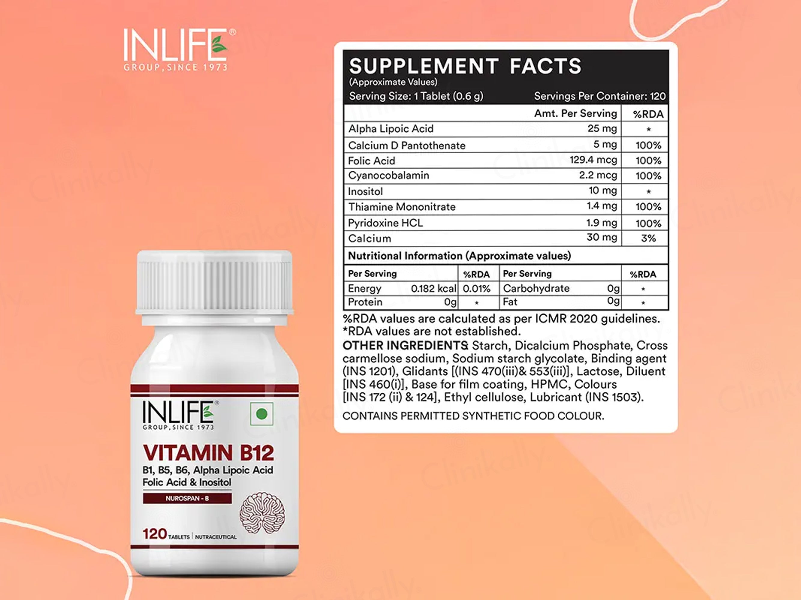 Inlife Nurospan-B Vitamin B12 Nutraceutical Tablet
