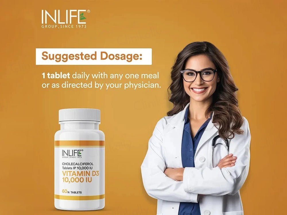 Inlife Vitamin D3 10,000 I.U. Cholecalciferol Tablet