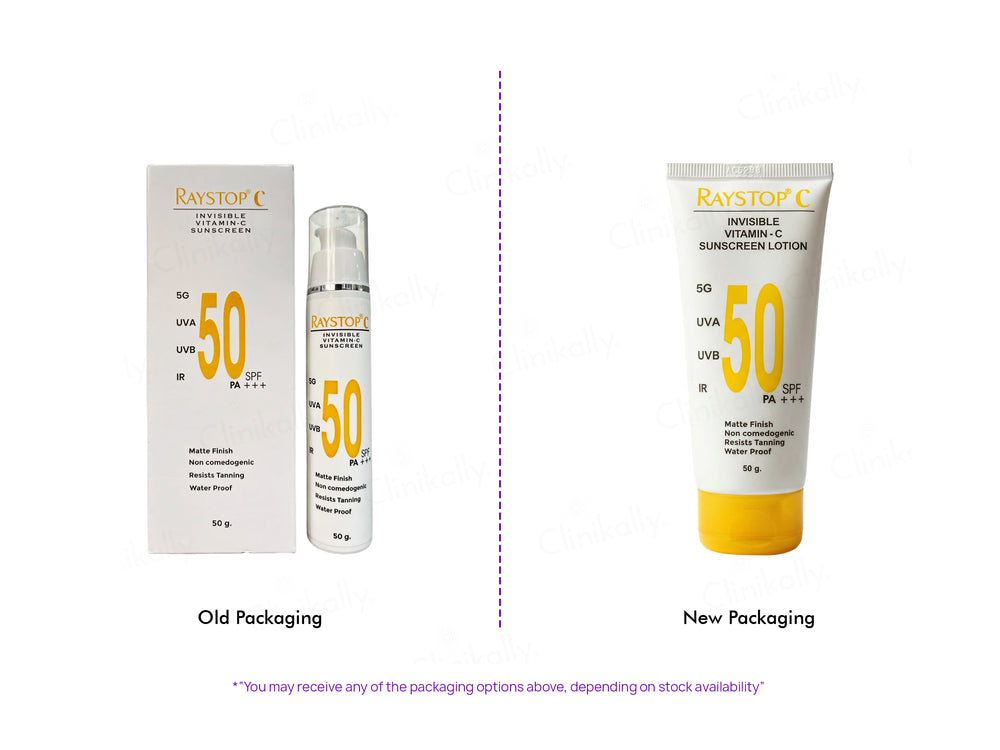 Raystop C Invisible Vitamin-C Sunscreen Lotion SPF 50 PA+++