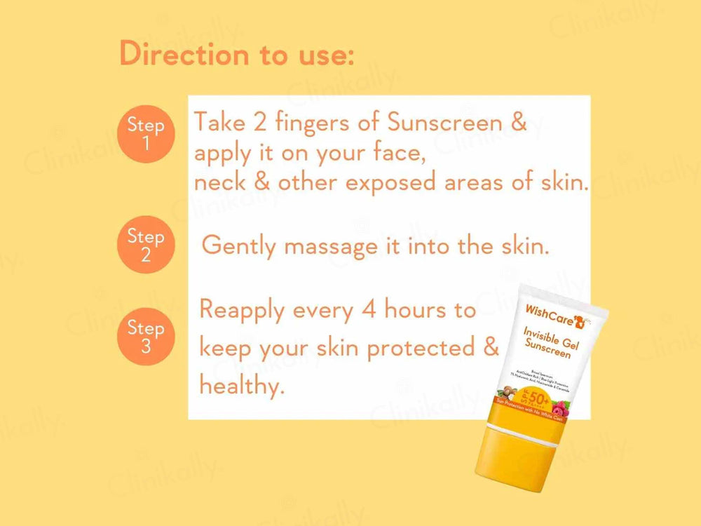WishCare Invisible Gel Sunscreen SPF 50+ PA++++