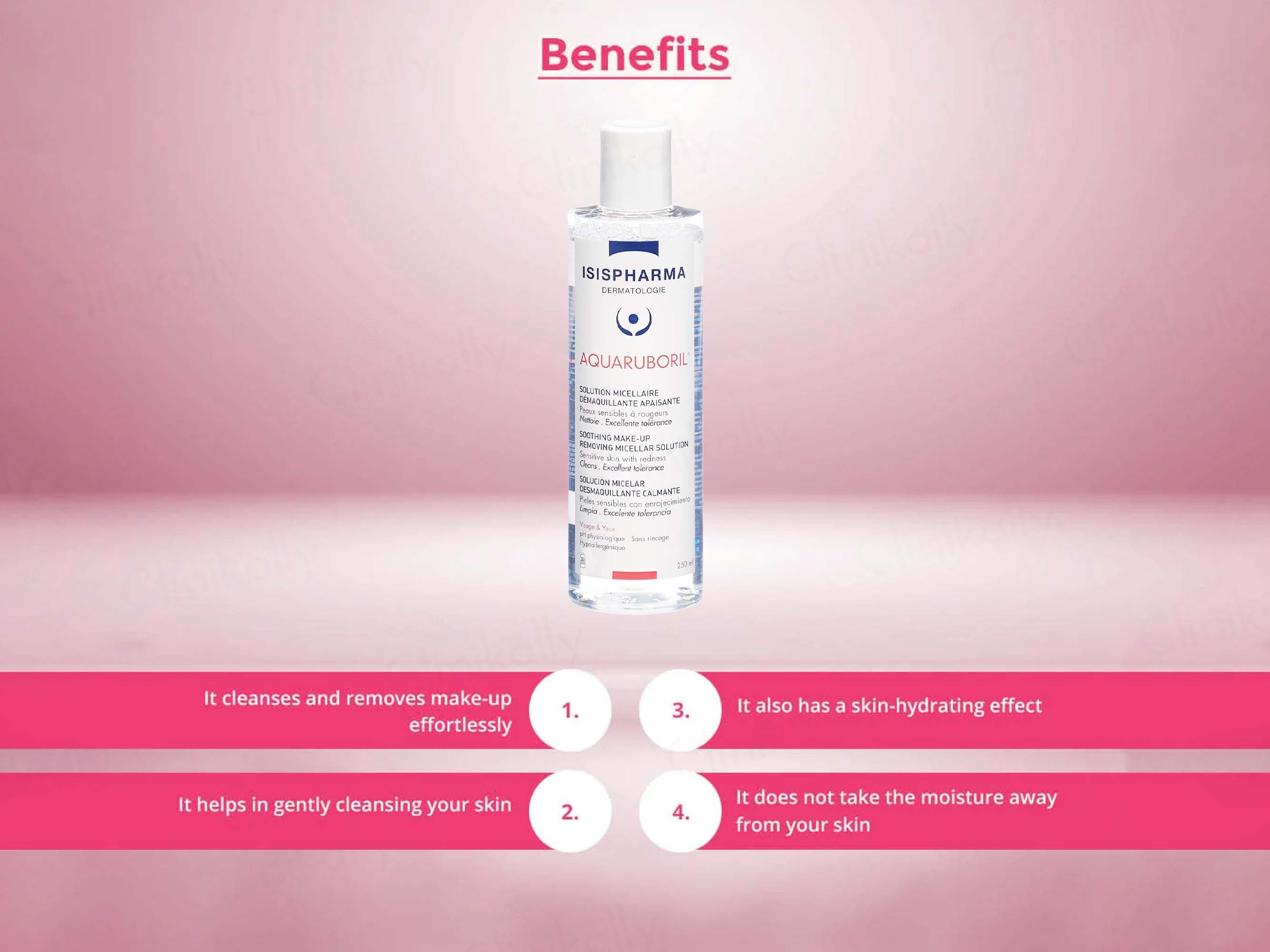 Isispharma Aquaruboril Soothing Make-Up Removing Micellar Solution