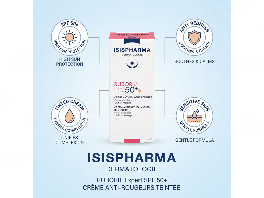 Isispharma Ruboril Expert Tinted Anti-Redness Cream SPF 50+