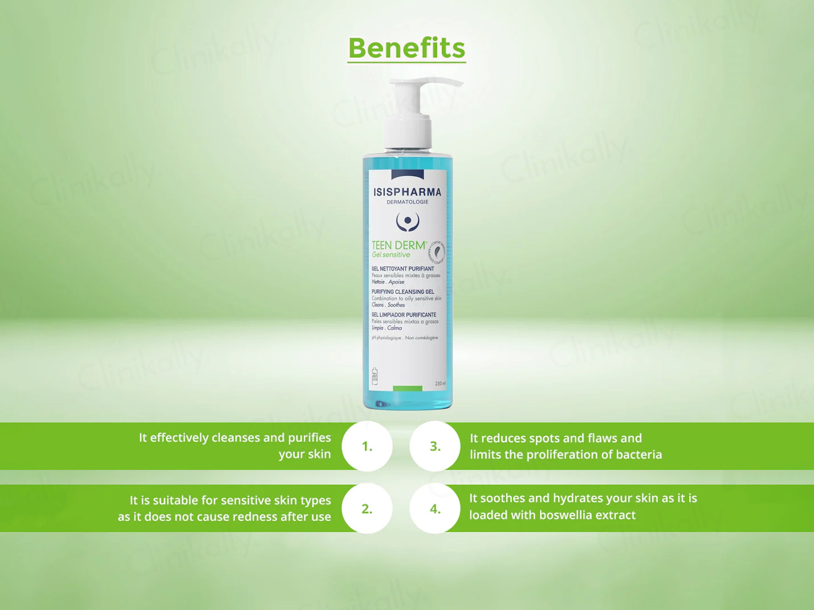 Isispharma Teen Derm Sensitive Purifying Cleansing Gel