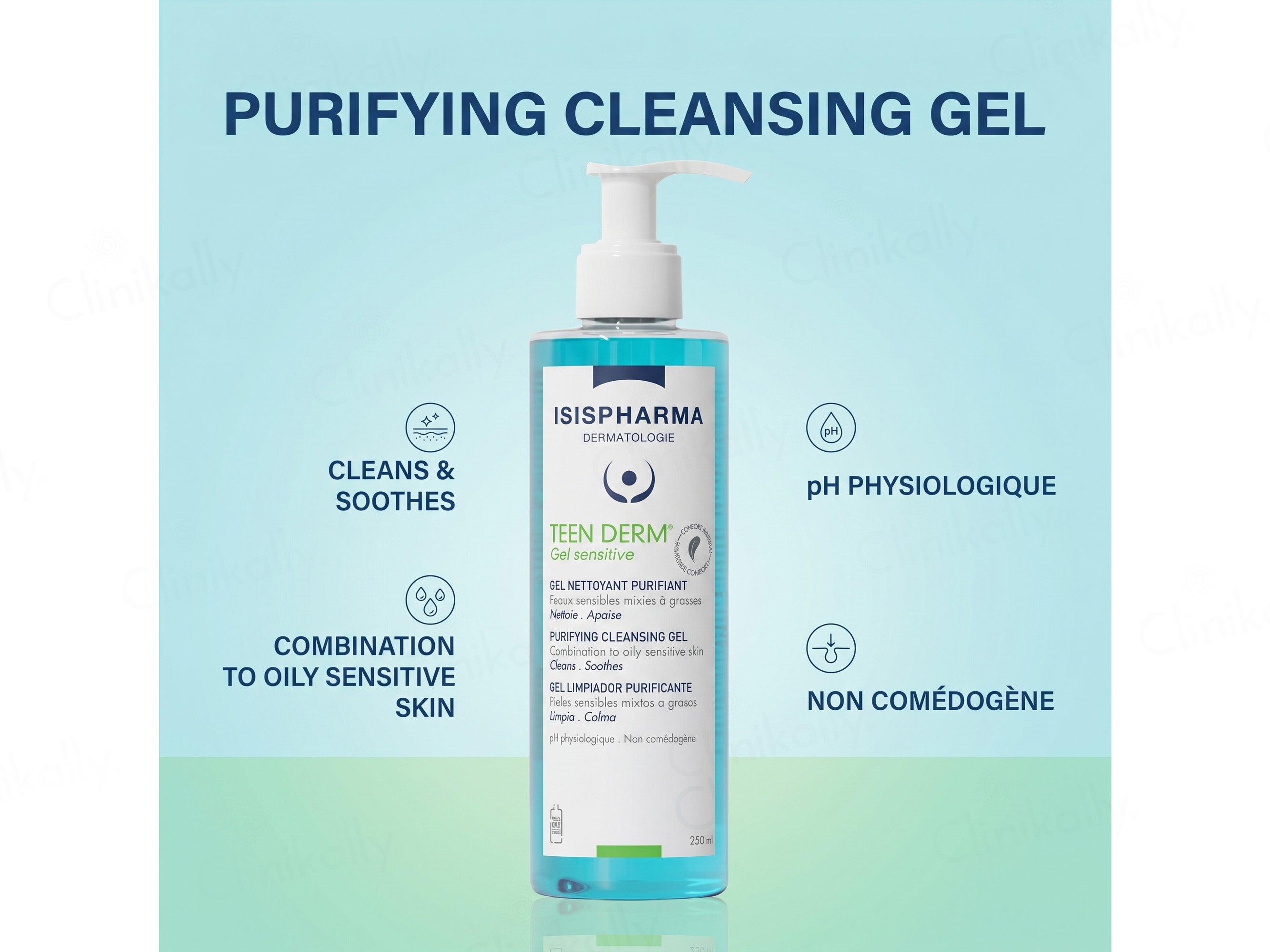 Isispharma Teen Derm Sensitive Purifying Cleansing Gel