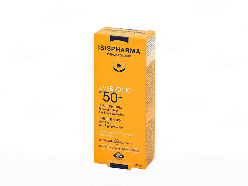 Isispharma UVE Block Invisible Fluid Sunscreen SPF 50+ PA++++