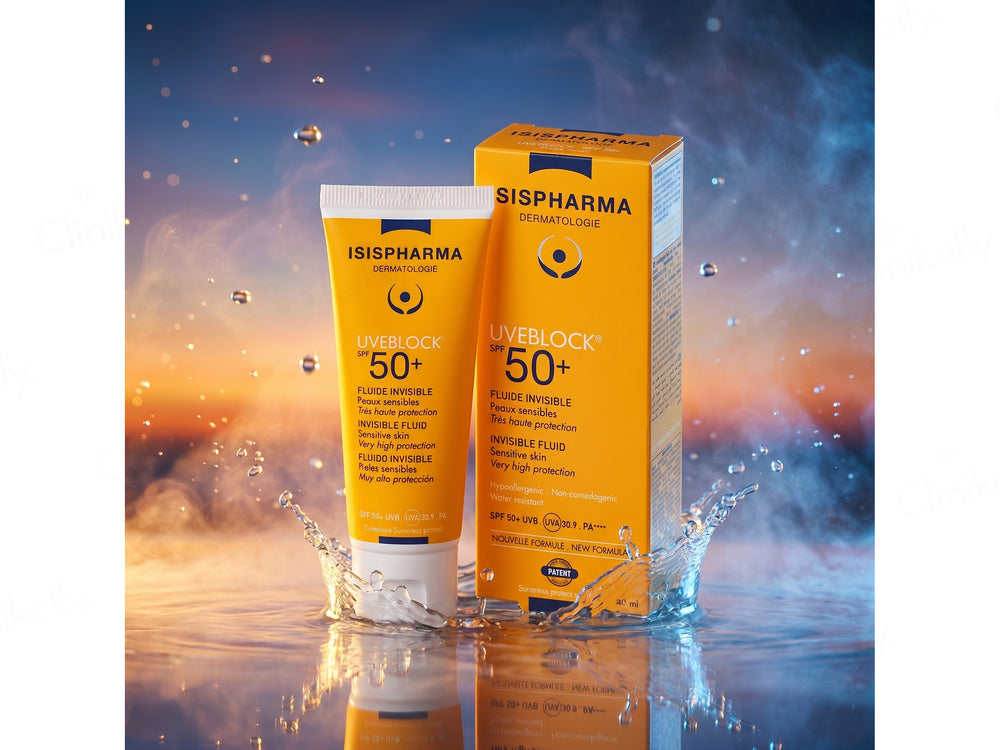 Isispharma UVE Block Invisible Fluid Sunscreen SPF 50+ PA++++