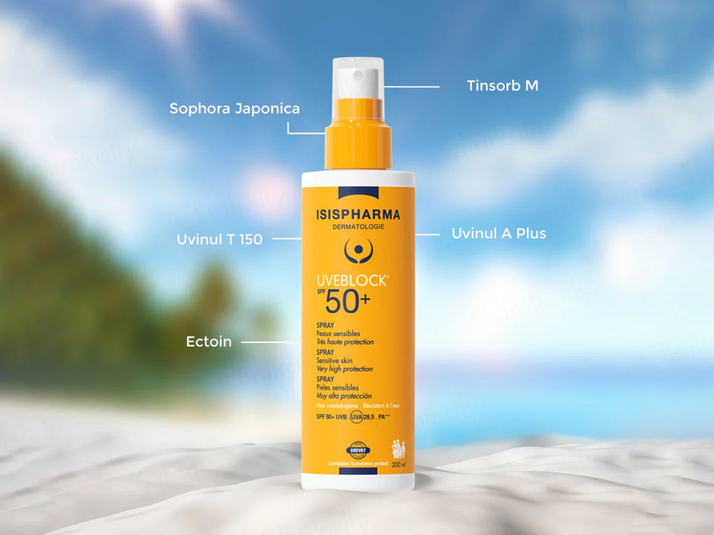 Isispharma UVE Block Spray Sunscreen SPF 50+ PA++++