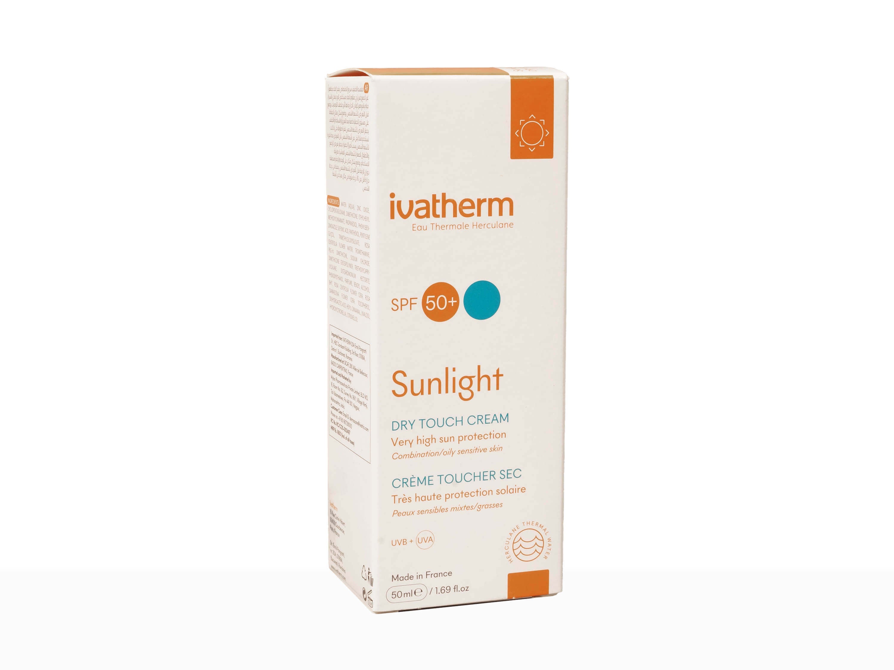 Ivatherm Sunlight SPF 50+ Dry Touch Cream - Clinikally