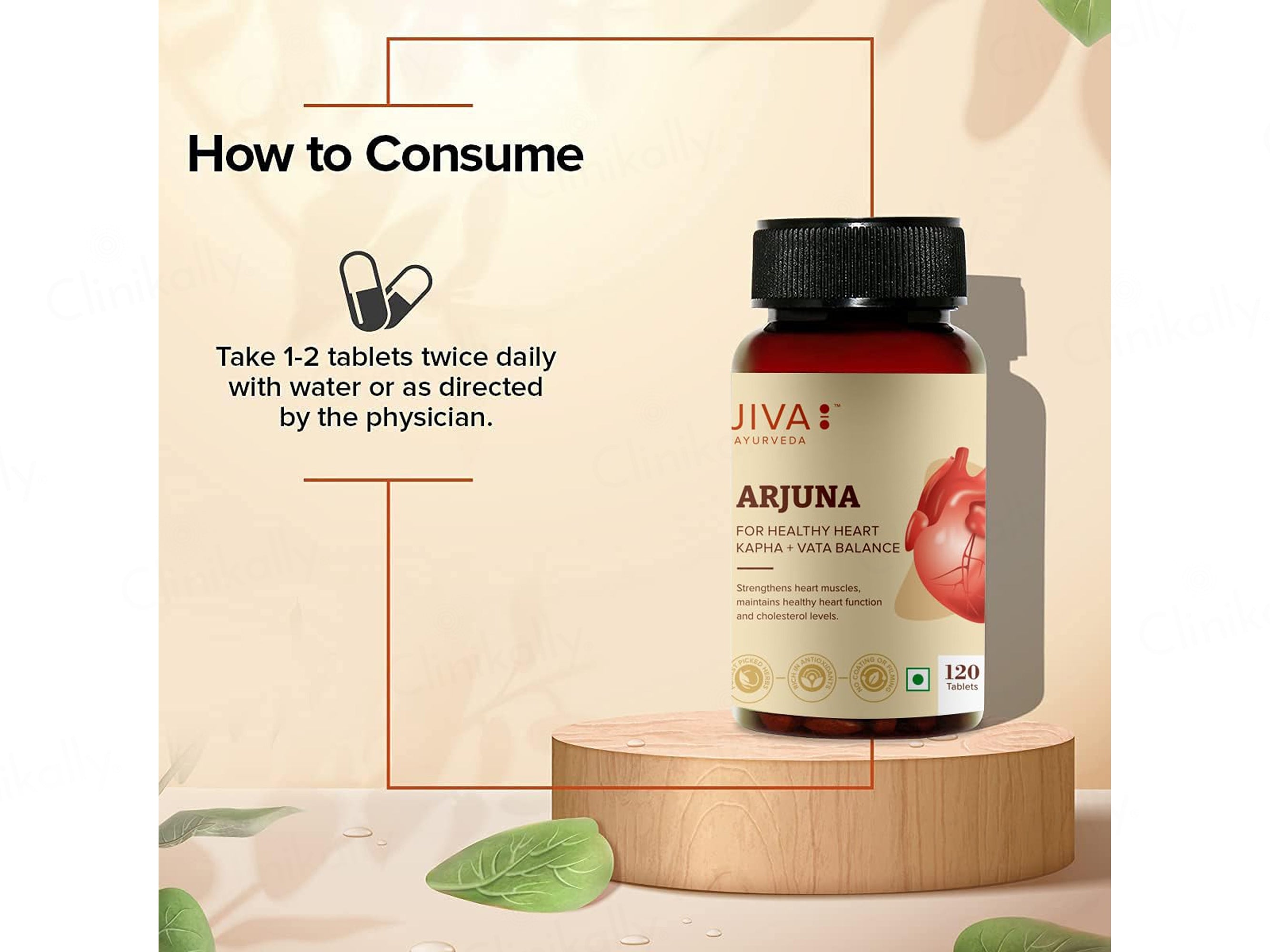 Jiva Ayurveda Arjuna Tablet For Healthy Heart