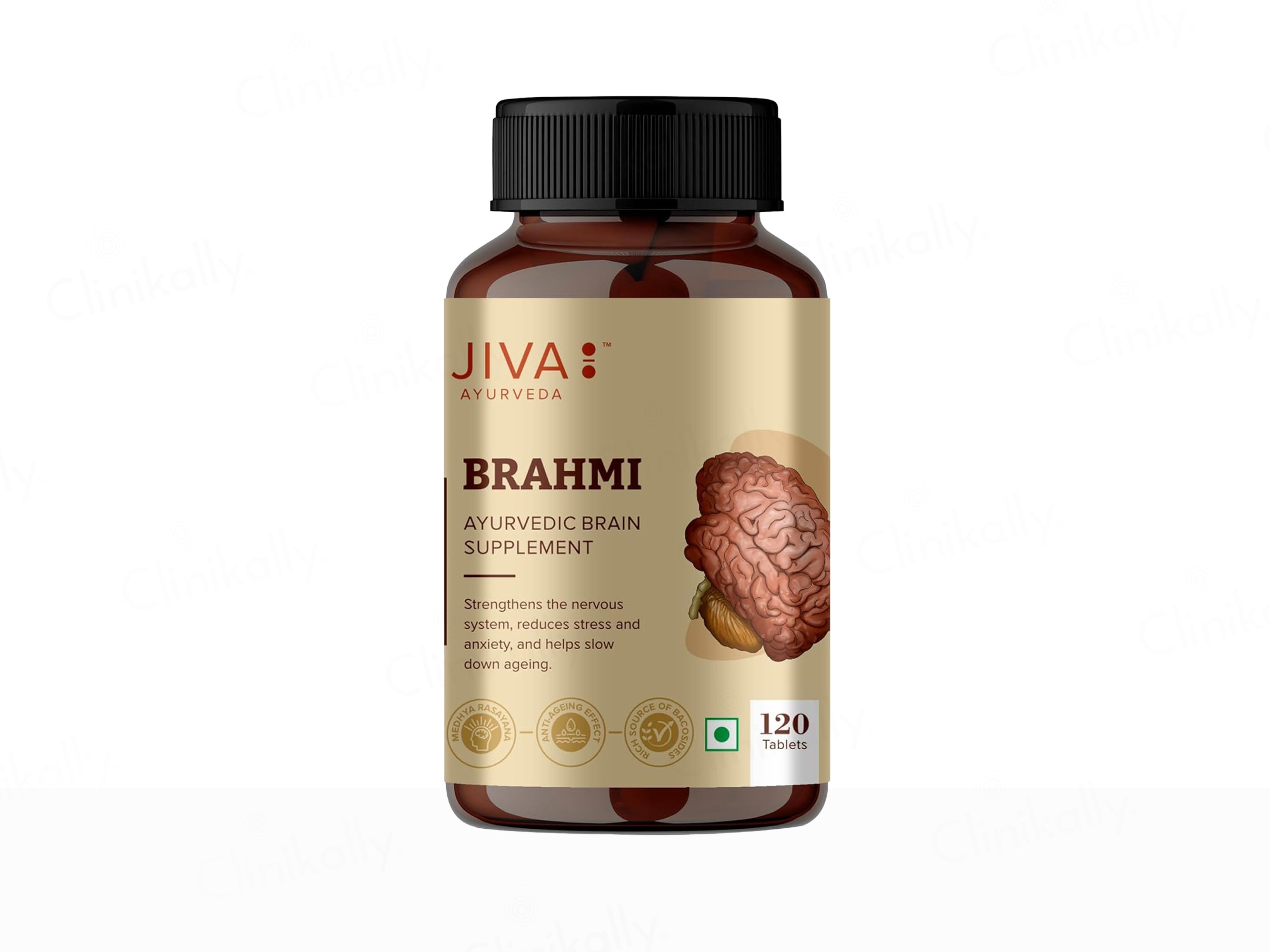 Jiva Ayurveda Brahmi Brain Supplement Tablet