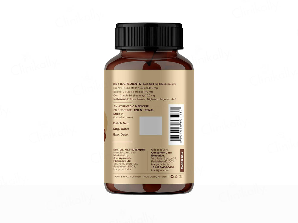 Jiva Ayurveda Brahmi Brain Supplement Tablet