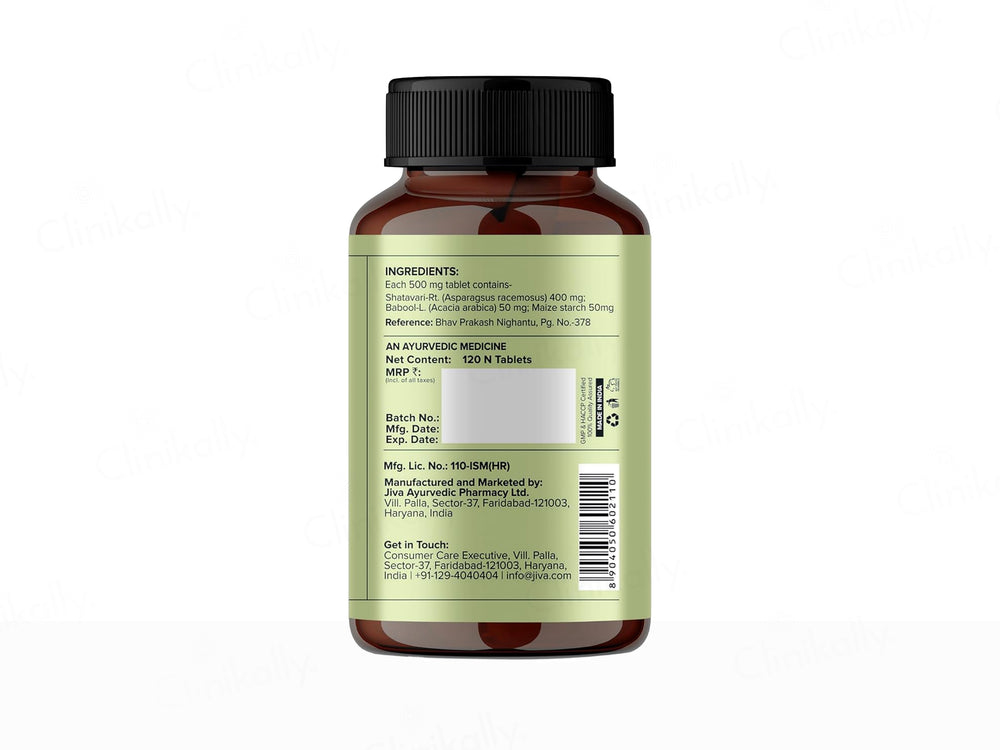 Jiva Ayurveda Shatavari Health Rejuvenating Tablet