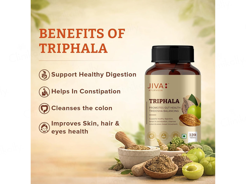 Jiva Ayurveda Triphala Tablet For Gut Health