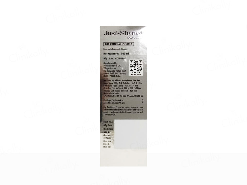 Just-Shyne 2-In-1 Volumizing Formula Hair Fall Control Shampoo