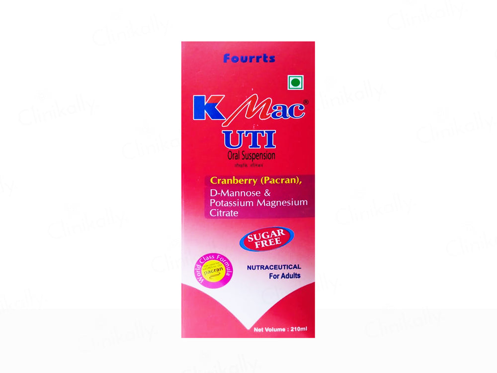 K-Mac UTI Sugar Free Nutraceutical Oral Suspension For Adults