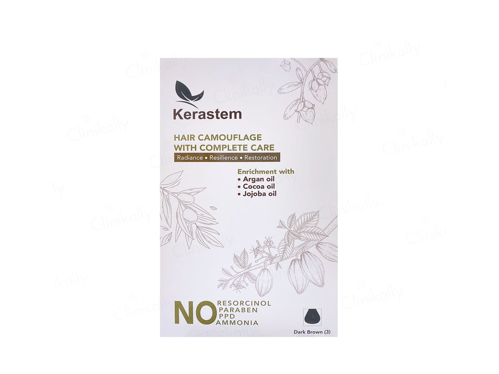 Kerastem Hair Color 3 Dark Brown