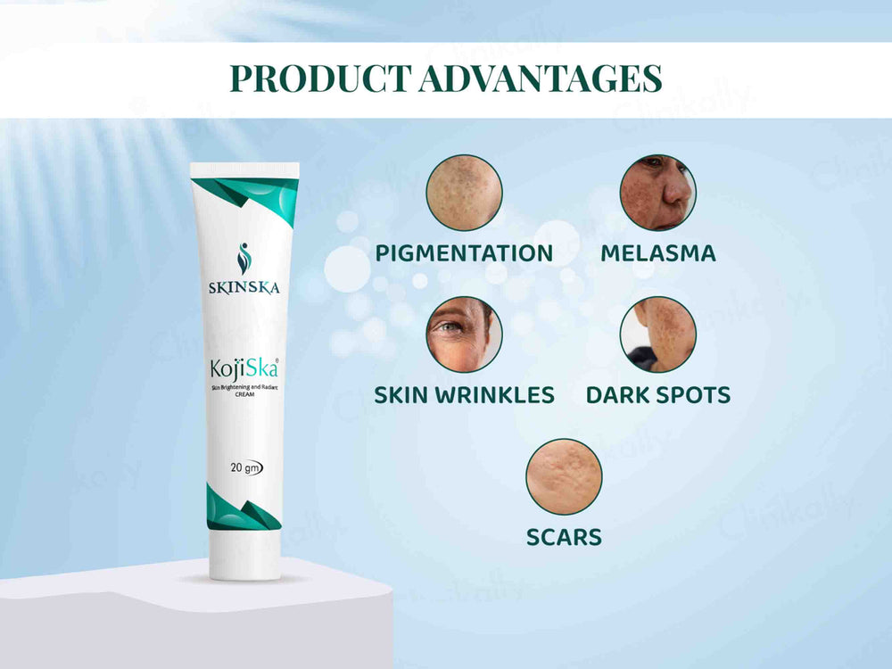 Kojiska Skin Brightening and Radiant Cream - Clinikally