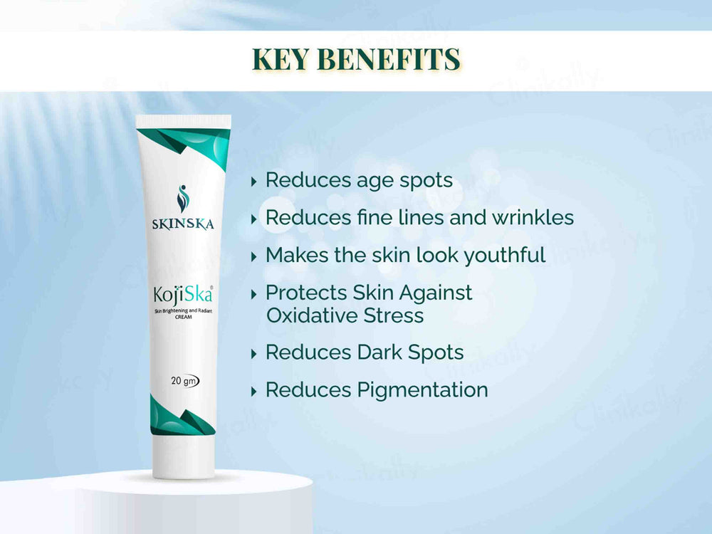 Kojiska Skin Brightening and Radiant Cream - Clinikally